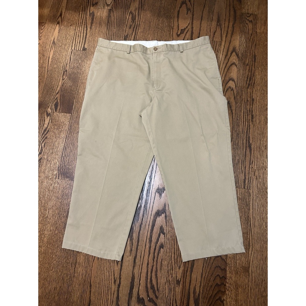 LL Bean Natural Fit Pants Mens 44x29 Khaki